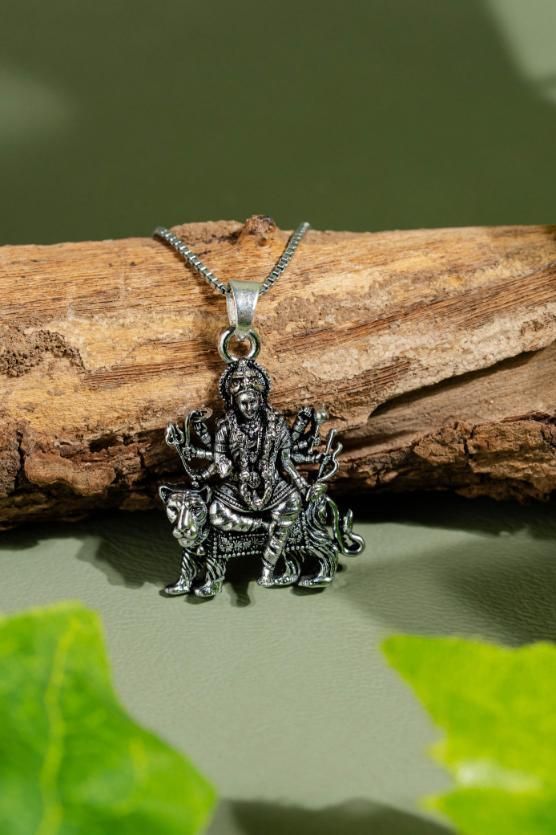 Shopolio Jai Mata Di Pendant with Chain